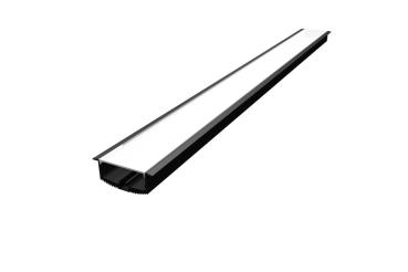 Preview: GRAZIA 60, Profil Einbau 3 m schwarz