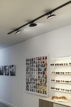 PANEL TRACK, 1 Phasen Spot schwarz 18 W 3000 K