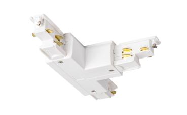 S-TRACK T-Verbinder, Erde innen, links, DALI, PHASE, weiß