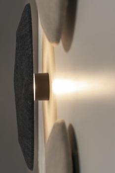 Preview: MANA BASE, Wandhalter ohne Lichtquelle rund anthrazit