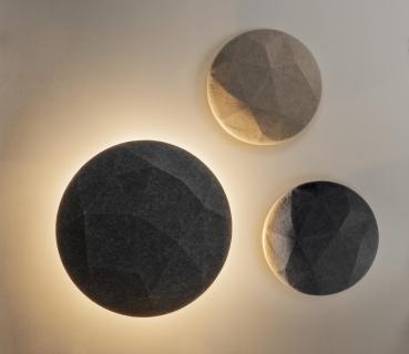 Preview: MANA BASE, Wandhalter ohne Lichtquelle rund anthrazit