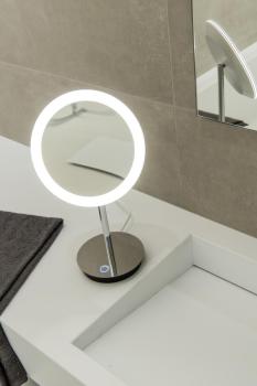 MAGANDA, Indoor LED Tischleuchte chrom CCT switch 2700/3000/4000 K