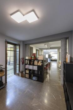 SIMA, Indoor LED Wand- und Deckenaufbauleuchte weiß 3000 K eckig dimmbar