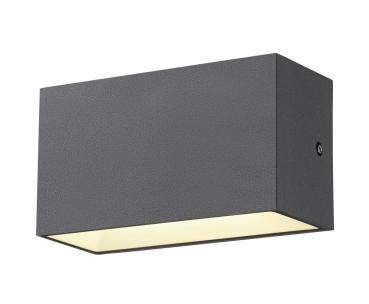 Preview: SITRA M, LED Outdoor Wandaufbauleuchte, anthrazit, CCT switch 3000/4000 K