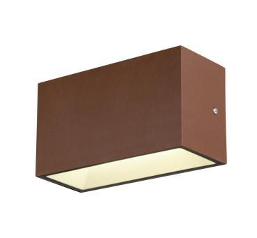 SITRA M, LED Outdoor Wandaufbauleuchte, rost farbend, CCT switch 3000/4000 K