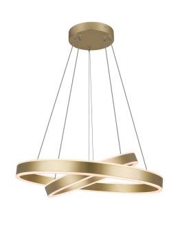 Preview: ONE DOUBLE, Pendelleuchte messing 35 W 2700/3000 K 130°