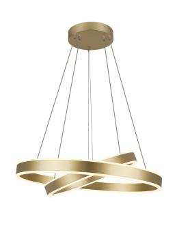 Preview: ONE DOUBLE, Pendelleuchte messing 35 W 2700/3000 K 130°