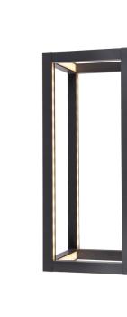 Preview: QUADRULO, LED Outdoor Wandaufbauleuchte anthrazit