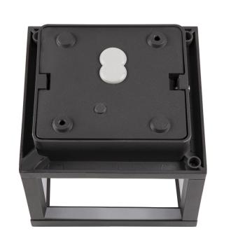 Preview: QUADRULO, LED Outdoor Deckenaufbauleuchte anthrazit