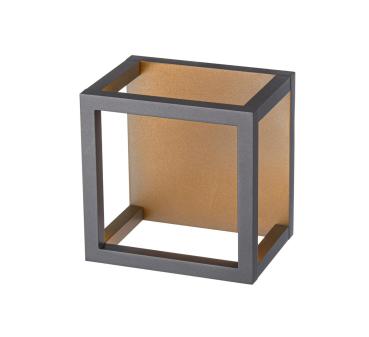 Preview: QUADRULO, LED Outdoor Deckenaufbauleuchte anthrazit