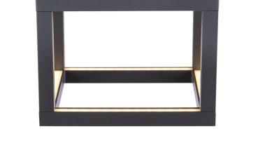 QUADRULO, LED Outdoor Deckenaufbauleuchte anthrazit