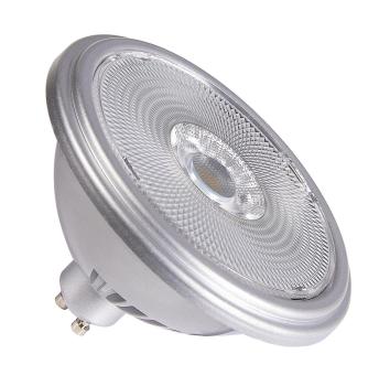 QPAR111 GU10, LED Leuchtmittel silber 12,5 W 2700 K CRI 90 30°