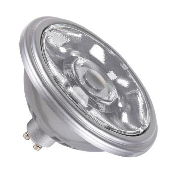 QPAR111 GU10, LED Leuchtmittel silber 12,5 W 4000 K CRI 90 10°