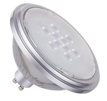 QPAR111 GU10, LED Leuchtmittel silber 7 W 3000 K CRI 90 40°