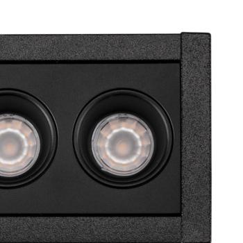 MILANDOS 8, Deckeneinbauleuchte schwarz 2700 K 45°