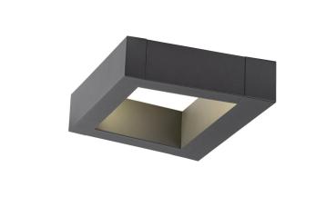 Preview: BOOKAT, Wandaufbauleuchte anthrazit 15 W 3000/4000 K