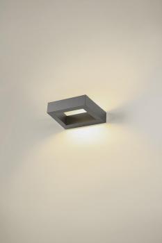 BOOKAT, Wandaufbauleuchte anthrazit 15 W 3000/4000 K