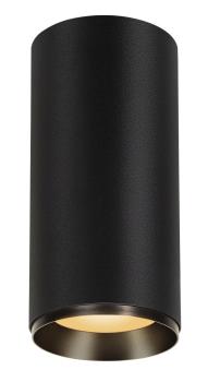NUMINOS® XL CL, PHASE, Deckenaufbauleuchte, 2700 K, 28 Watt, Phasenabschnitt, 60°, matt schwarz