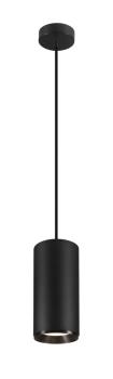 NUMINOS® XL PD, PHASE, Pendelleuchte, Pendellänge 250 cm, 4000 K, 28 Watt, 60°, Phasenabschnitt, matt schwarz
