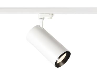 NUMINOS® XL 3Ph., PHASE, 3~ Spot, zylindrisch, 4000 K, 28 Watt, Phasenabschnitt, 24°, matt weiß / matt schwarz