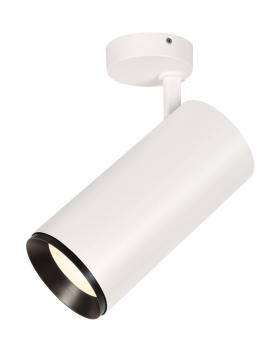 NUMINOS® XL CL, DALI, Deckenaufbauleuchte, 4000 K, 27 Watt, DALI, 60°, matt weiß / matt schwarz