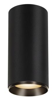 NUMINOS® XL CL, DALI, Deckenaufbauleuchte, 3000 K, 27 Watt, DALI, 24°, matt schwarz