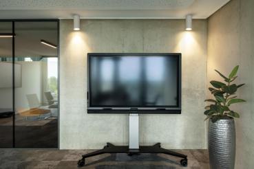 NUMINOS® XL CL, DALI, Deckenaufbauleuchte, 3000 K, 27 Watt, DALI, 24°, matt weiß / matt schwarz