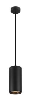 NUMINOS® XL PD, DALI, Pendelleuchte, Pendellänge 250 cm, 2700 K, 27 Watt, 24°, DALI, matt schwarz