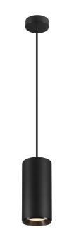 NUMINOS® XL PD, DALI, Pendelleuchte, Pendellänge 250 cm, 3000 K, 27 Watt, 24°, DALI, matt schwarz