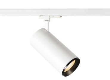 NUMINOS® XL 3Ph., DALI, 3~ Spot, zylindrisch, 3000 K, 27 Watt, DALI, 60°, matt weiß / matt schwarz