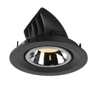 Preview: NUMINOS GIMBLE M, Deckeneinbauleuchte schwarz / chrom 3000 K 55°