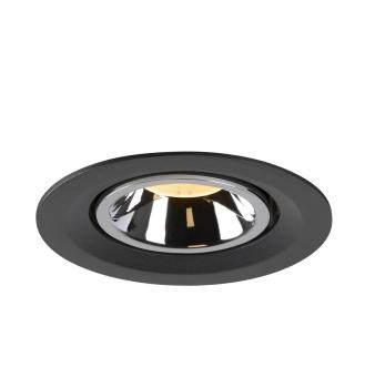 NUMINOS GIMBLE M, Deckeneinbauleuchte schwarz / chrom 3000 K 55°