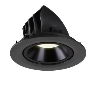 Preview: NUMINOS GIMBLE L, Deckeneinbauleuchte schwarz 4000 K 20°