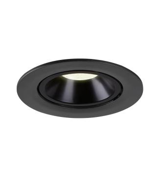 NUMINOS GIMBLE L, Deckeneinbauleuchte schwarz 4000 K 20°