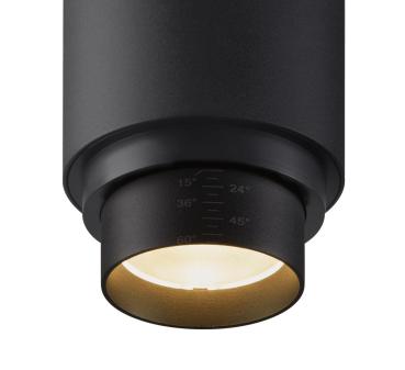 NUMINOS ZOOM M, 3 Phasen Spot schwarz 20 W 2700 K 15-60°