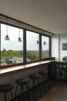 PARA CONE GL, Pendelleuchte schwarz / transparent