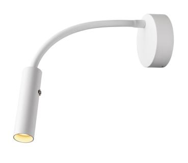 Preview: KARPO GOOSE, Wandaufbauleuchte weiß 5,8 W 3000 K 40°