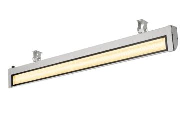 Preview: VANO WING SP DALI, Wandaufbauleuchte grau 49 W 3140 lm 3000 K CRI 80 120° DALI