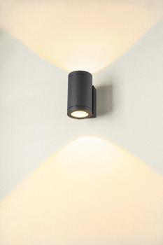 ENOLA OCULUS WL, up/down Wandaufbauleuchte anthrazit 20 W 1880/2120 lm 3000/4000 K CRI 90 100°