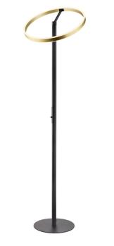 Preview: ONE STRAIGHT FL, Stehleuchte schwarz/messing 20 W 1200/1200 lm 2700/3000 K CRI 90 140°