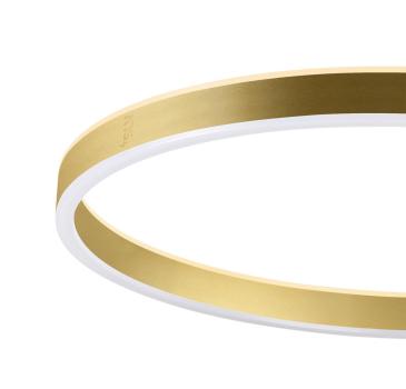 Preview: ONE STRAIGHT FL, Stehleuchte schwarz/messing 20 W 1200/1200 lm 2700/3000 K CRI 90 140°