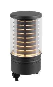 M-POL M Polehead, Louver Leuchtenkopf, anthrazit, 19 W, 350/370 lm, 2700/3000 K, CRI 90, DALI