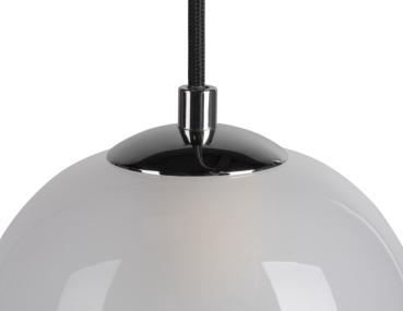 PANTILO OVAL PD, E27 Pendelleuchte, weiß/chrom