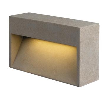 CONCRETO L, WL Wandaufbauleuchte grau, 12 W, 570 lm, 3000 K