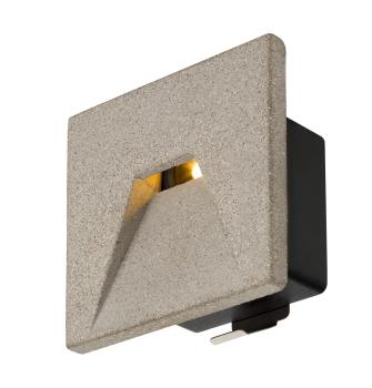 CONCRETO EL, Wandeinbauleuchte grau, 3.2 W, 45 lm, 3000 K
