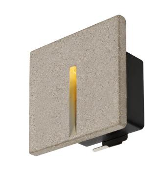 CONCRETO EL, Wandeinbauleuchte grau, 3.2 W, 15 lm, 3000 K