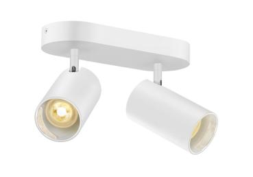 ASTO TUBE, Deckenaufbauleuchte, zylindrisch, max. 2x10 W, weiß