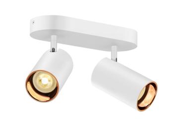 ASTO TUBE, Deckenaufbauleuchte, zylindrisch, max. 2x10 W, weiß