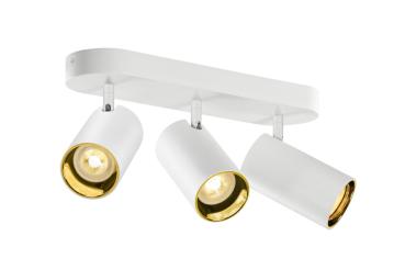 Preview: ASTO TUBE, Deckenaufbauleuchte, zylindrisch, max. 3x10 W, weiß