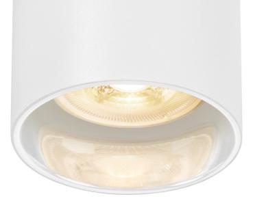 ASTO TUBE, Deckenaufbauleuchte, zylindrisch, max. 3x10 W, weiß